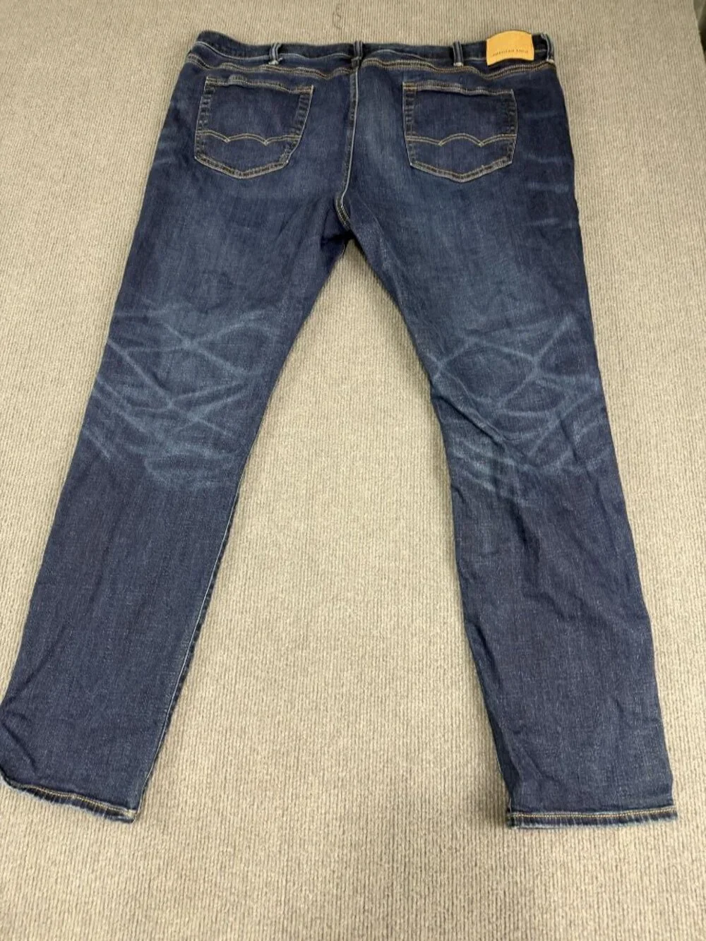 American Eagle AirFlex+ Mens Dark Wash Skinny Jeans 38x32